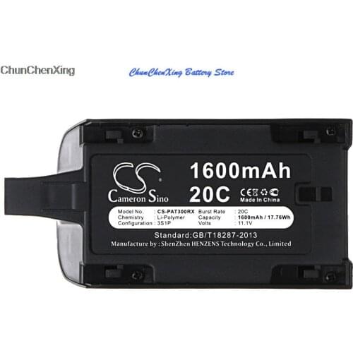 Cameron Sino 1600mAh Battery for Parrot Bebop Drone 3.0, Bebop Drone Skycontroller, Bebop Mini Quadcopter