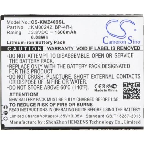 Cameron Sino 1600mAh battery for HIGHSCREEN Prime S BP-4R-I for KRUGER&MATZ KM0409 KM0415 Soul Soul 2 BP-4R-I KM00242