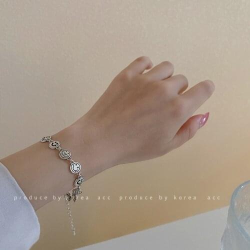 Irregular smiling face Bracelet Korean version simple personality minority bracelet fashion new jewelry wholesale