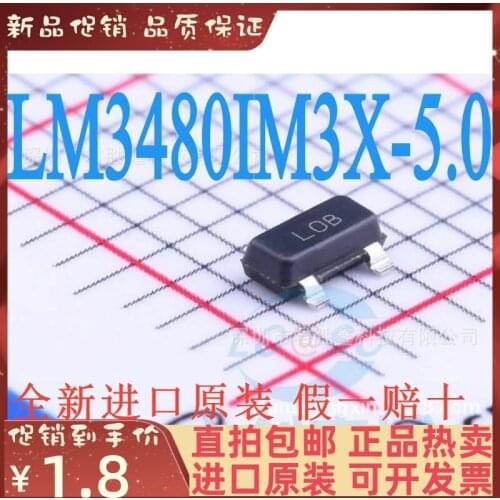 Free shipping LM3480IM3X-5.0 SOT-23 100mA 5V L0B 10PCS