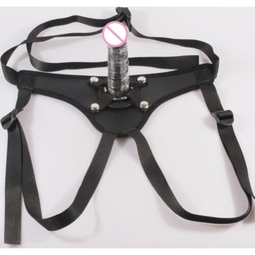 Big size sexy dildo strap-on, 14cm silicone dildo strap ons,PU base and fabric adjustable belt, Harness Strap On penis sex toys
