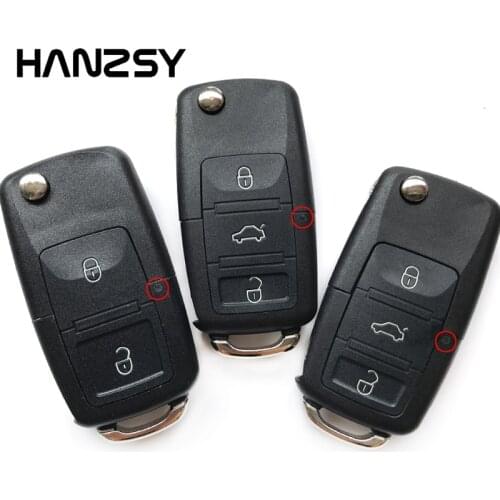2 4 3 buttons Remote Key Case For VW VolksWagen skoda fabia Golf Beetle Tiguan passat Flip Folding key shell Fob Car key Cover