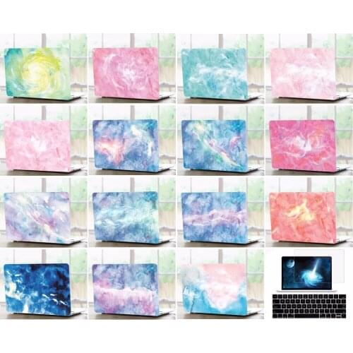 Laptop Shell Case Keyboard Skin Cover Screen LCD Film Protector Set For 11 12 13 15" Apple Macbook Air Pro Retina Touch Bar 2018