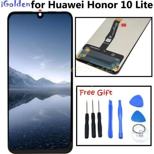 For Huawei Honor 10 Lite LCD Display Digitizer Assembly Touch Screen with Frame Global Version 6.21" HRY-LX1 HRY-LX2 HRY-L21