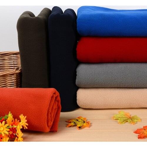 Polar fleece fabric Thicken sweater weft knitted cotton velvet clothing Super soft plush Polar fleece fabric diy Handmade Sewing