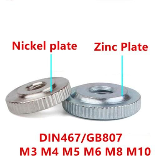 10pcs 2pcs M3 M4 M5 M6 M8 DIN467 GB807 Carbon steel Handle Nuts Knurled Thumb Nuts Quick adjusting nut