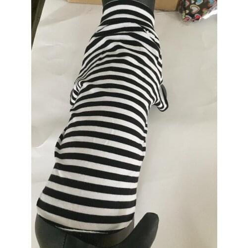 Cotton Dog Hoodie Coat Puppy Clothes Cat Strip Shirt French Bulldog Warm Chihuahua Security for Small Medium Large Pet