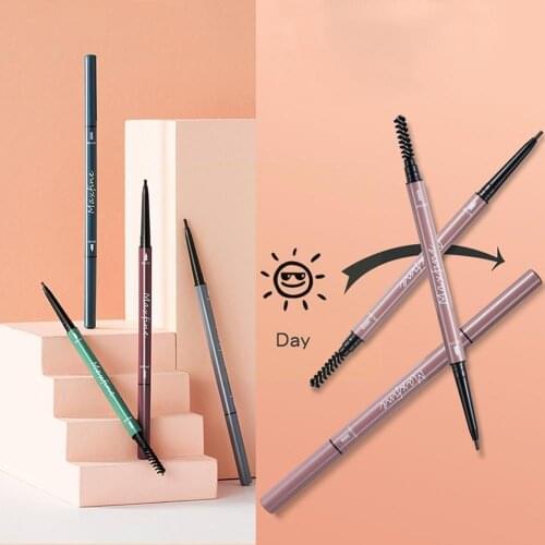 6 ColorsUltra Fine Triangle Eyebrow Pencil Precise Blonde Long Cosmetic Brow Brown Makeup Brow Waterproof Eye Lasting Defin L5N3