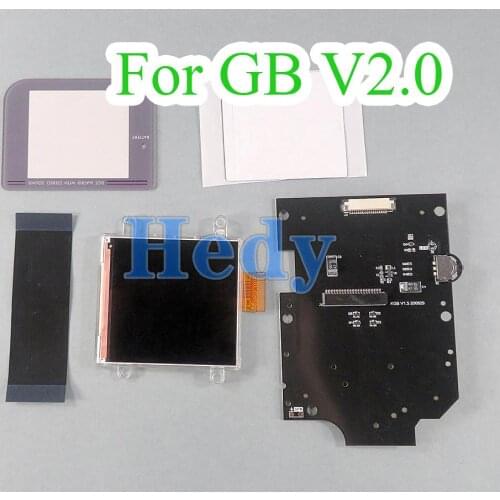 5sets Replacement Highlight IPS Full Screen Kits for GB DMG IPS LCD Backlight High light Brightness 36 retro color combinations