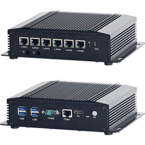 Firewall Router Computer VPN Intel Celeron 2955U Core I3 4005U 6157U I5 4200U 8265U 6 Ethernet RJ45 Fanless Multi Lan Pfsense Mi