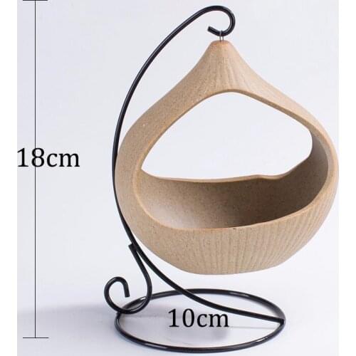 Mini sky garden hanging basket basket chlorophytum small fleshy meat meat plants flower pot wholesale ceramic platter