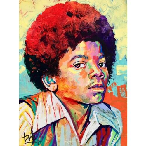 Young MICHAEL JACKSON Art Silk Poster Print 24x36inch