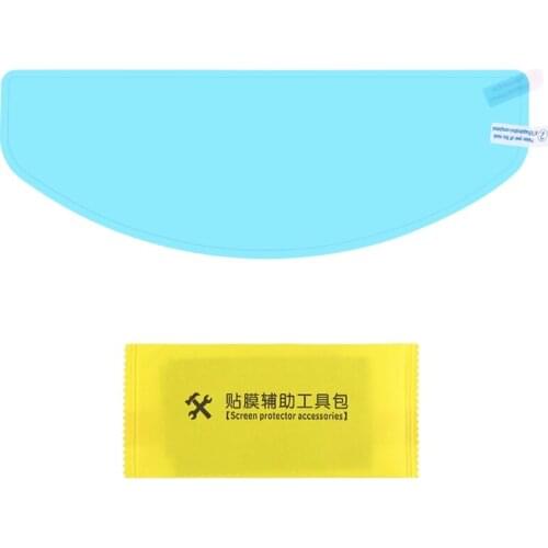 N0HF Motorcycle Helmet Waterproof Rainproof Anti-Fog Lens Film Clear Visor Shield