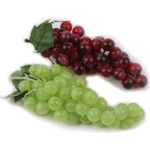 New Lifelike Artificial Grapes Plastic Fake Fruit Food Home Decor Decoration