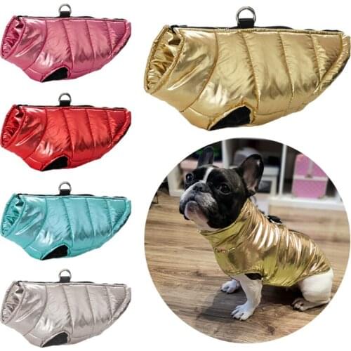 Clothes For Small Large Dogs Waterproof Thick Dog Vest Jacket Autumn Winter Pet Dog Coat Clothing For Dogs French Bulldog Pug