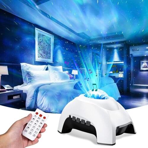 Aurora Projector Star Projector Galaxy Night Light Northern Light Projection Rotate LED Lamp Music Speaker creative gift