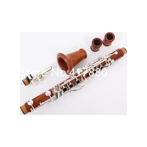Professional Clarinet Rosewood E Key Clarinet E flat Good Sound Musical Instrument with Case Mouthpiece Free Shipping