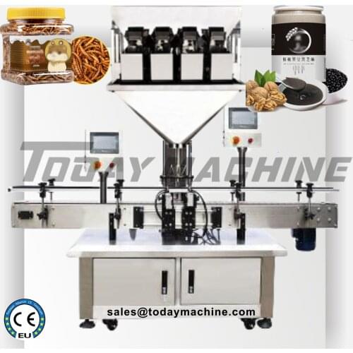 Promotion Custom Feeding Production Machinery Automatic Granule Filling Capping and Packing Machine Production Line