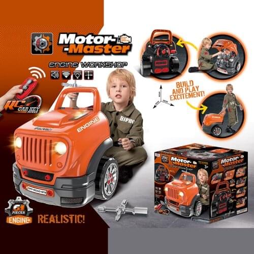 Orange Color Unisex Toy rc motor truck boy pretend engineer tool set