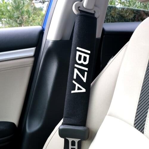 Car Safety Seat Belt Pads Harness Safety Shoulder Strap Cushion Cover Shoulder Cover for Seat Ibiza Leon cupra Altea Belt Racing