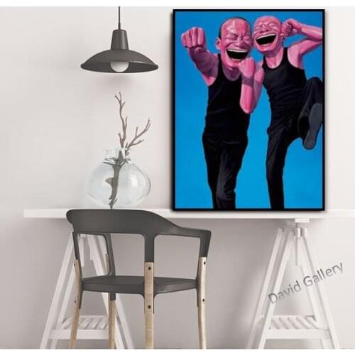 Hand painted Modern art Big mouth oil painting Wall art pictures painted for bedroom Home Decor