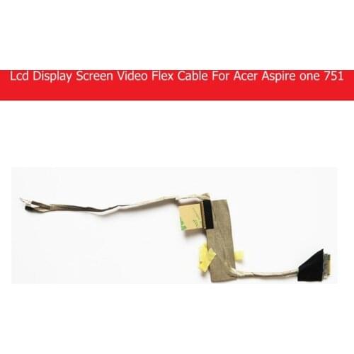 WEETEN 100% Genuine Laptop Screen Video Flex Cable For Acer Aspire One 751 ZA3 A0751H Lvds LCD LED cable laptop P/N DD0ZA3LC100