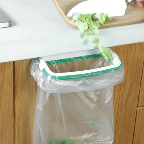 1 Pcs Garbage Bag Holder Portable Hanging Rubbish Bag Storage Rack Kitchen Garbage Storage Bag Holder Kitchen Gadgets Organzier