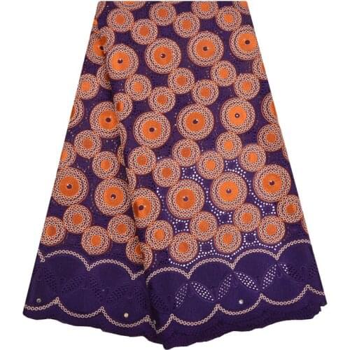 2018 New African Dry Lace Fabrics High Quality Cotton Lace Fabric Swiss Voile With Stones Swiss Voile Lace In Switzerland 1269