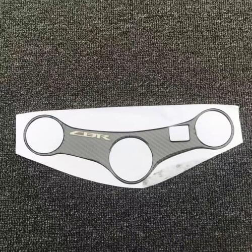 3D motorcycle Carbon-look Upper Triple Yoke Cover Protector Decal sticker Case For HONDA CBR600 CBR 600 F4i 2001-2007