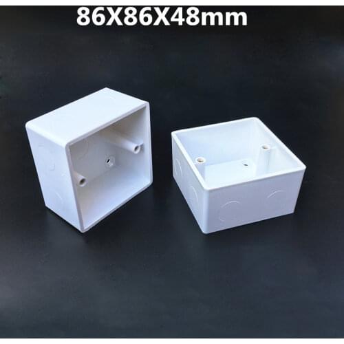 86-type Electrical Mounting Junction Box Height Thickened 86*86*48 Wall Wire Box Universal Flame Retardant PVC for Switch