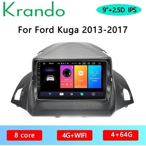 Krando Android 10.0 9" For Ford kuga 2013-2017 Car radio Android navigation system Car stereo with screen autoradio bluetooth