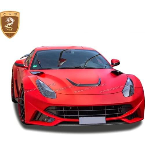 CSSYL Auto Accessories Carbon Fiber Engine Hood Air Vents For Ferrari-F12 Berlinetta Cover Air Vent Car Styling Decoration 00011
