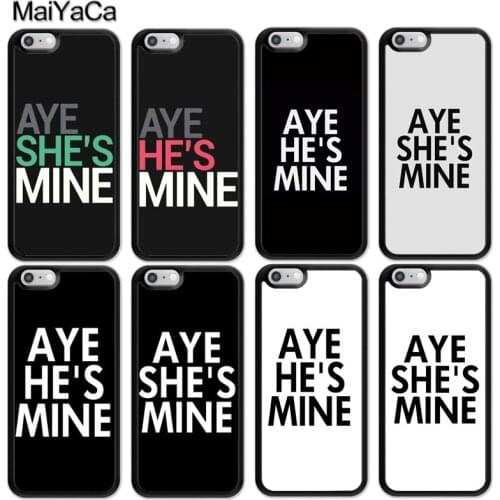 MaiYaCa Aye SHes Hes Mine Pattern Case For iphone 12 mini 11 Pro MAX X XR XS MAX SE 2020 6S 7 8 Plus 5S Cover
