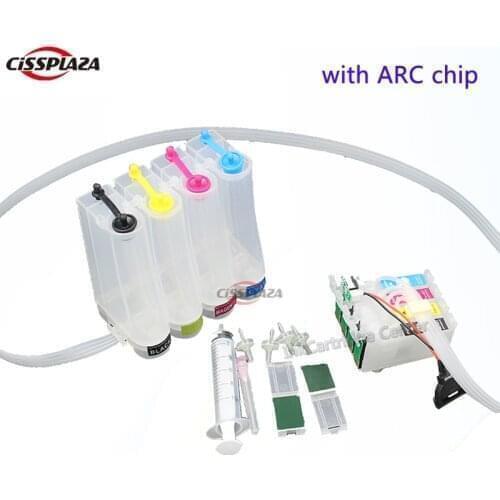CISSPLAZA 1SET Europe 34xl T3471-T3474 CISS ink system compatible for Epson WF3720 WF3725 wf-3720 wf-3725 Printer