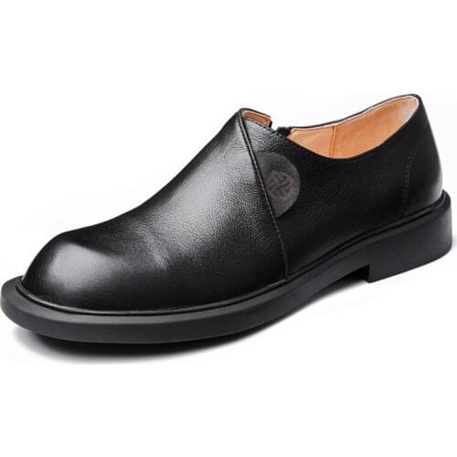 Cowhide Business Comfortable Breathable designer shoes men Loafer Shoes Driving Shoes Autumn Spring British Retro Men Shoes