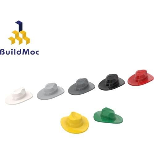 BuildMOC 61506 FEDORA HAT For Building Blocks Parts DIY Construction Classic Brand gift Toys