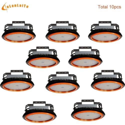 GLITE 10pcs/lot 150LM/W 100W 150W 200W light led green industrial 200w led light in parking lot led high bay light gas station