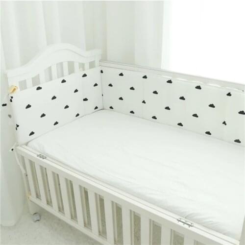 Baby Bed Bumper Cotton Newborn U-Shaped Anti-collision Protection Cushion Pillow Crib Bumper Infant Room Decor Baby Bedding