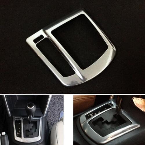 Chrome Interior Gearshift Gear Shift Knob Boot Cover Trim Panel Fit For Mazda CX-5 2012-14 Car Styling Auto Accessories