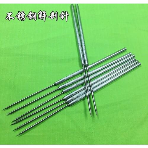 Insect dissecting needle Stainless steel biological experiment probe Straight tip curved tip Specimen dissection tool