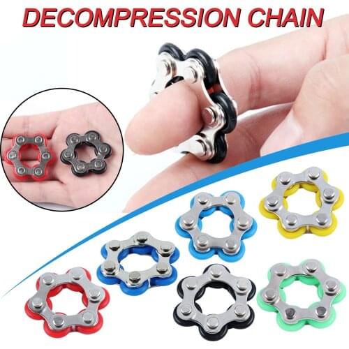 Bicycle Chain Stress Relief Toys Autism Stress And Anxiety Relief Toys Vent Decompression Toys Children Squeeze Sensory Toys