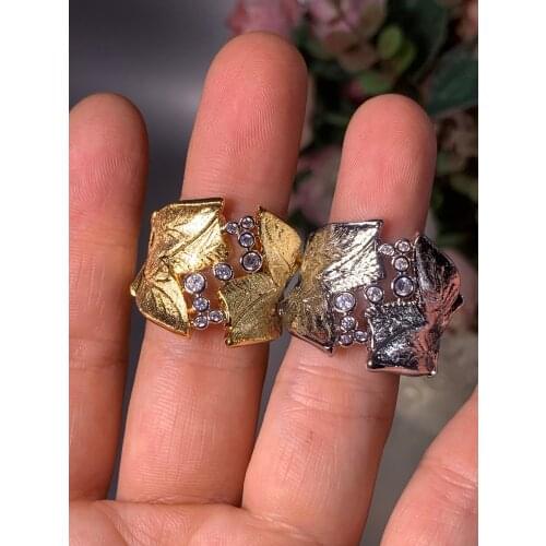 JanekellyMonaco Design Luxury Statement Stackable Ring For Women Wedding Cubic Zircon Engagement Dubai Punk Bridal Top Finger Ri