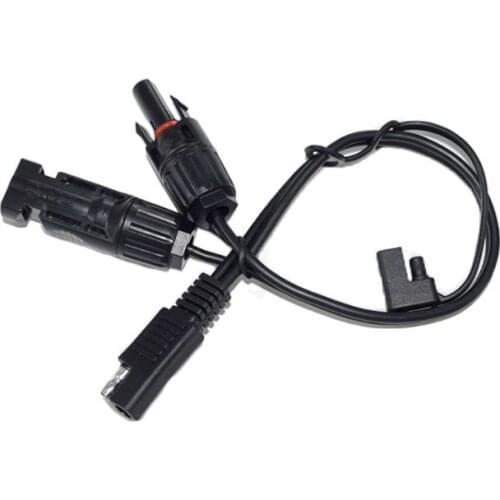 1pc 35cm 13.78 inch SAE Power Adapter Cable Cord Solar Battery Charger for solar X7JF