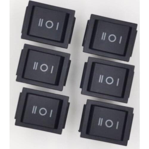 10Pc Rocker Switch 6Pin Button Latching with Lamp Light KCD 16A 250VAC/ 20A 125VAC on-Off-On
