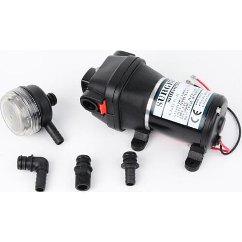 DC 12V/24V 120W 35PSI/2.4Bar Lift 20m Micro Diaphragm Pump Irrigation Motorhome RV Car Water Supply Booster Water Pump FL-34/35