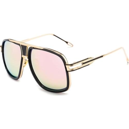 Bohosco Fashion Luxury Lady Oversize Sunglasses UV400 Rimless Square Bee Sunglasses Men Solar Glasses Gradient Sun Glasses