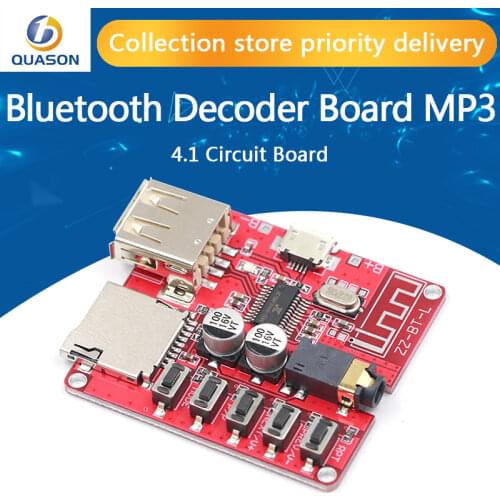 New Bluetooth decoder board MP3 lossless car speaker amplifier modified Bluetooth 4.1 circuit board