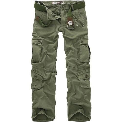 Hot sale free shipping men cargo pants camouflage trousers military pants for man 7 colors