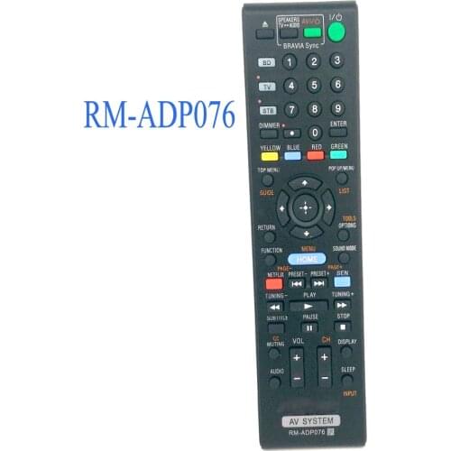 New Replacement Remote Control RM-ADP076 Fit For Sony AV SYSTEM BDVN890W RM-ADP074 RM-ADP072 BDV-E470