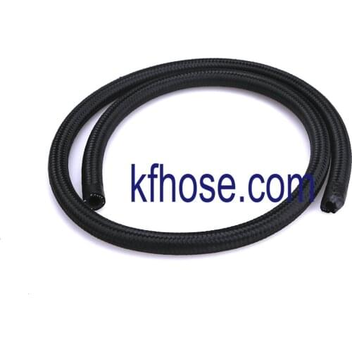Performance braided hose black nylon/ AN4 oil resistant hose/an fitting hose 1M